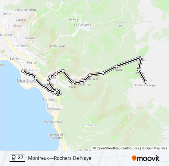 37 Train Line Map
