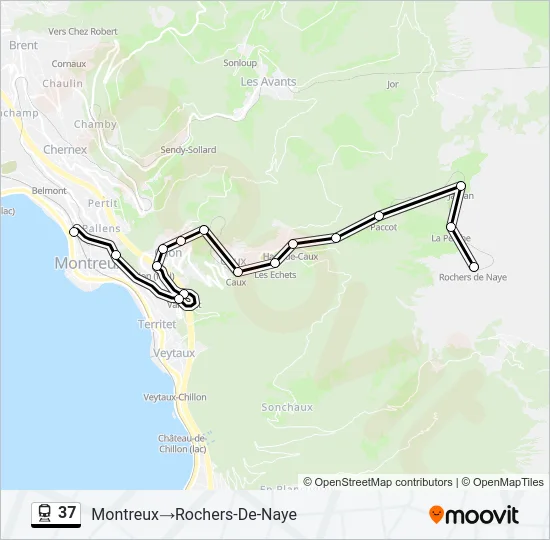 37 Train Line Map