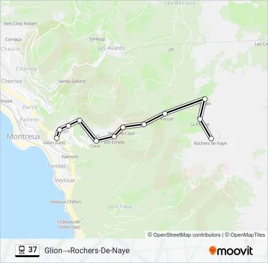 37 Train Line Map