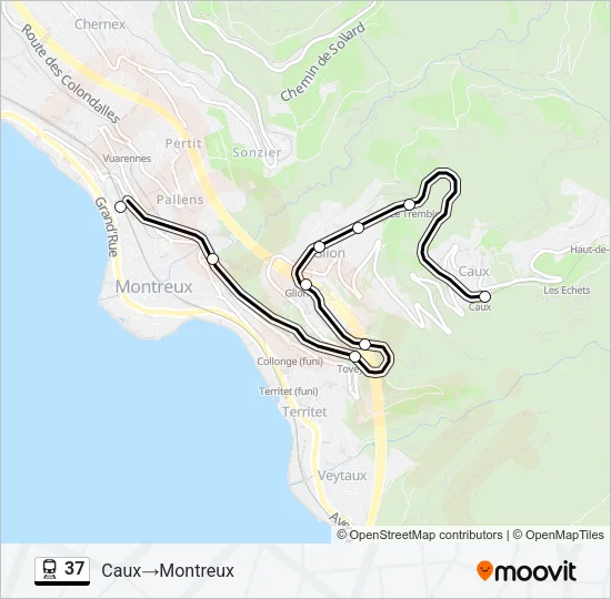 37 Train Line Map