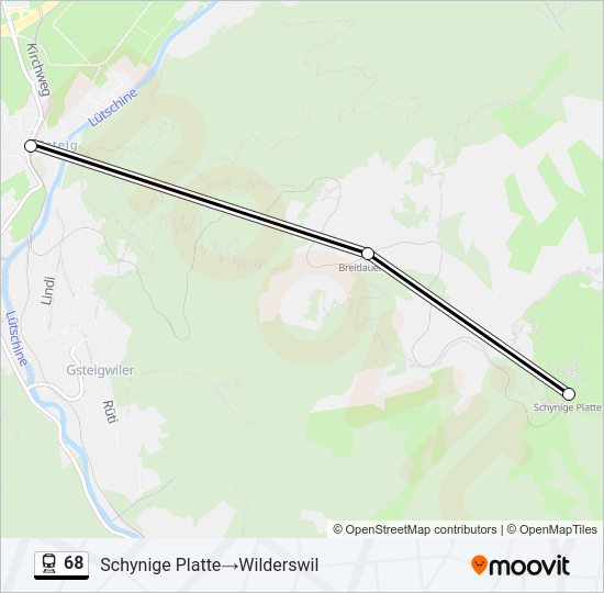 68 Train Line Map