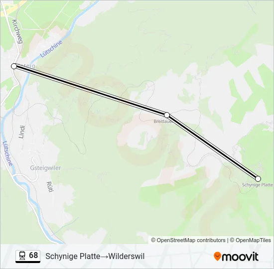 68 Train Line Map