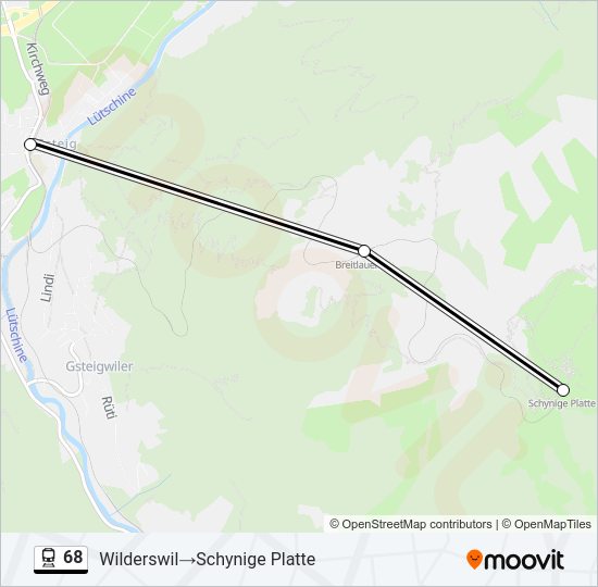 68 Train Line Map