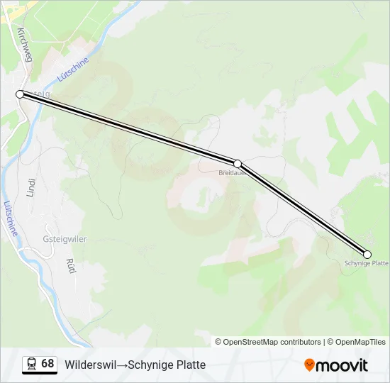 68 Train Line Map