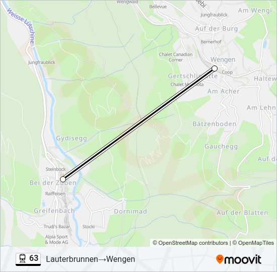63 Train Line Map