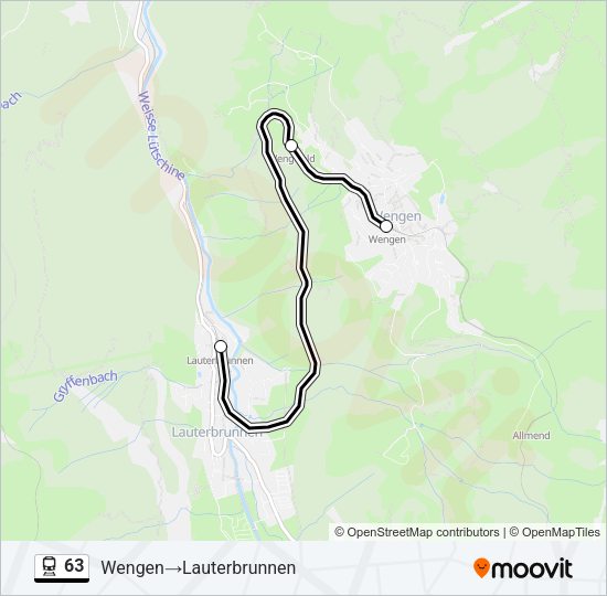 63 Train Line Map