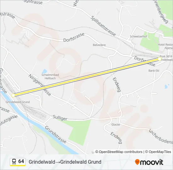 64 Train Line Map
