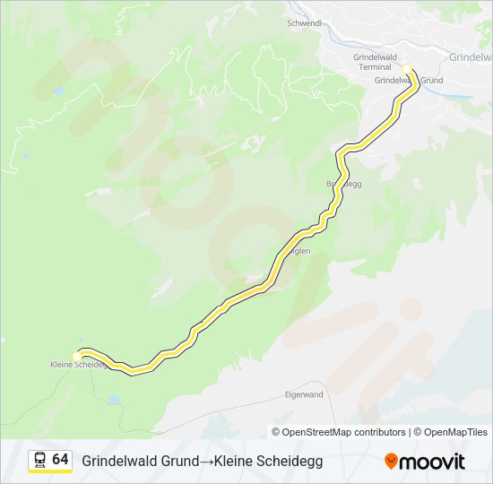 64 Train Line Map