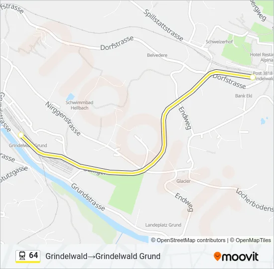 64 Train Line Map