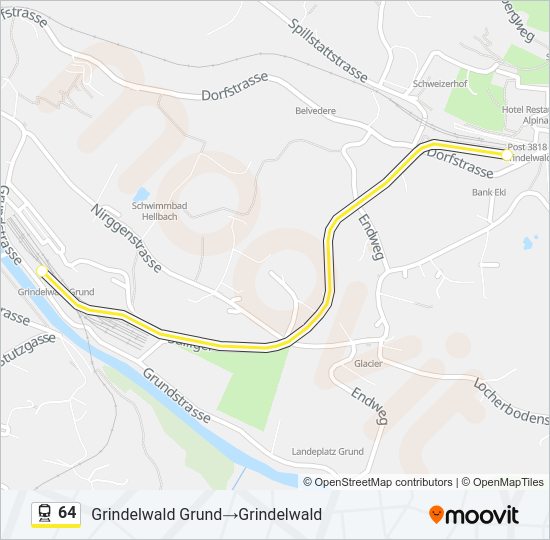 64 Train Line Map