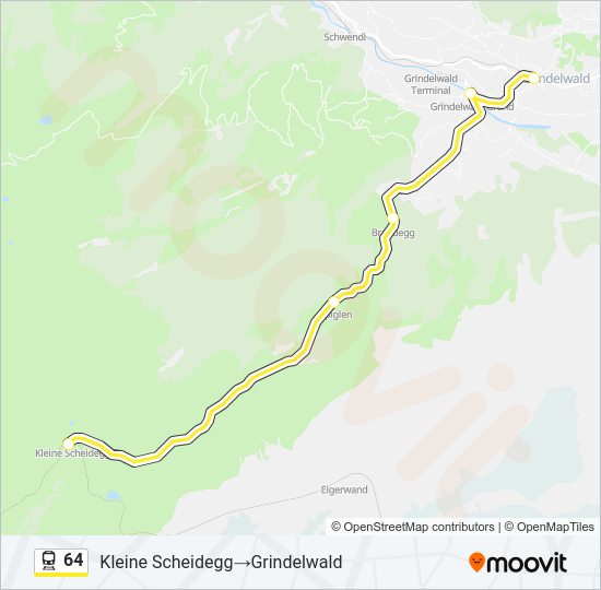 64 Train Line Map