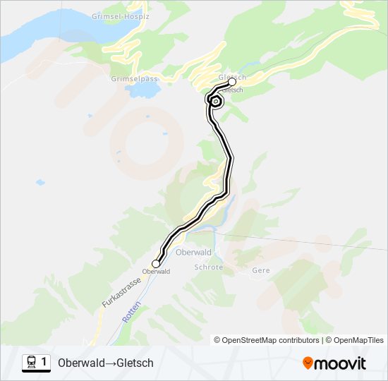 1 Train Line Map