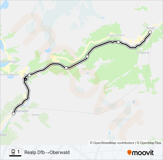 1 Train Line Map