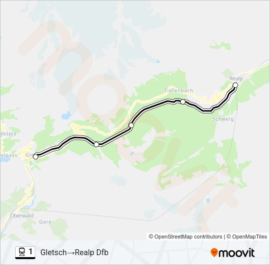 1 Train Line Map