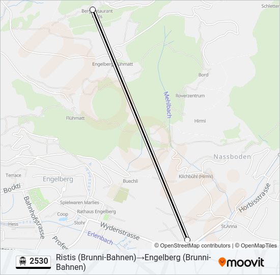 2530 Cable Car Line Map