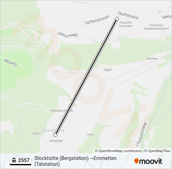 2557 Cable Car Line Map