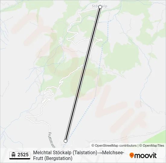 Seilbahnlinie 2525 Karte
