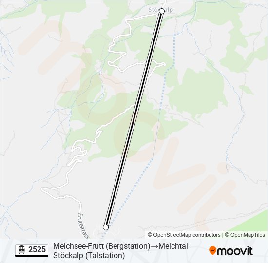 2525 Cable Car Line Map