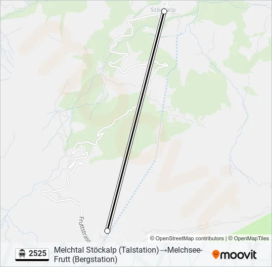 2525 Cable Car Line Map