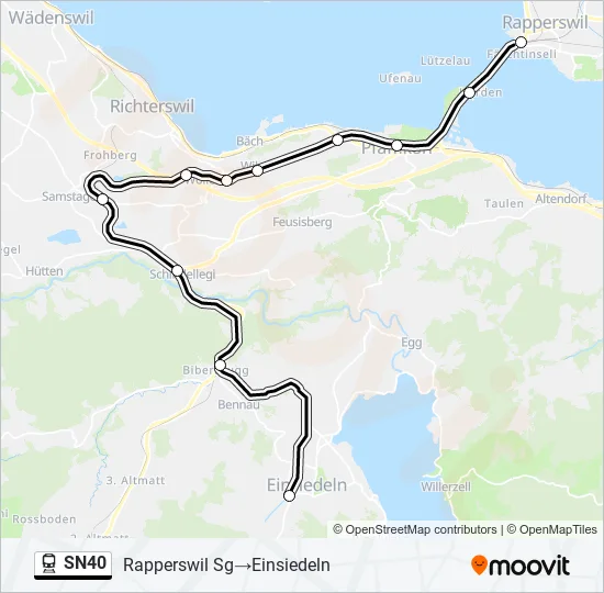 SN40 Train Line Map