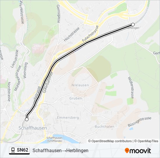 SN62 Train Line Map