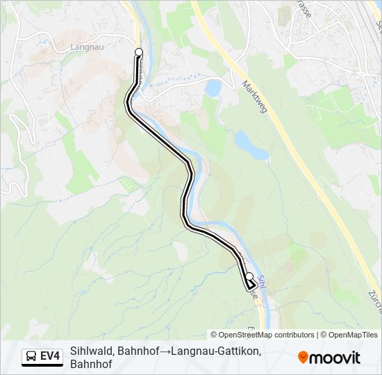 EV4 Bus Line Map