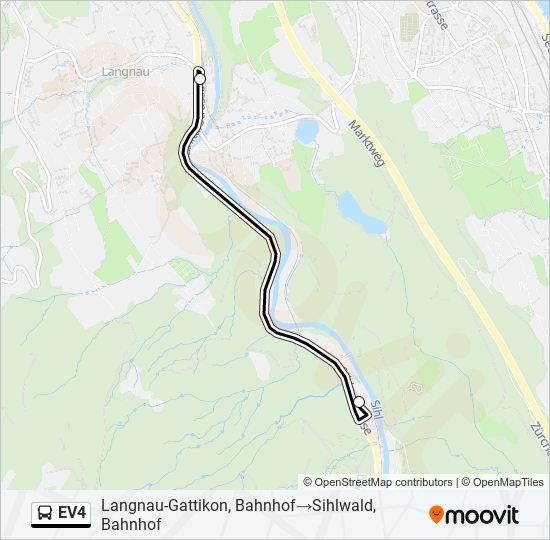 EV4 Bus Line Map