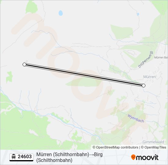 24603 Cable Car Line Map
