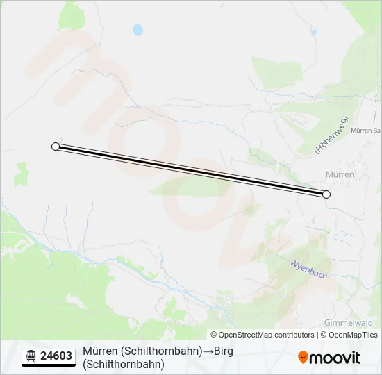 24603 Cable Car Line Map