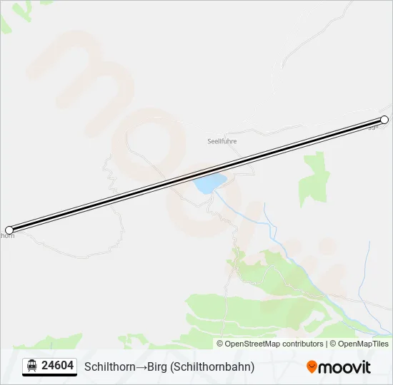 Plan de la ligne 24604 de téléphérique