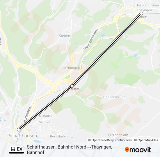 EV Bus Line Map