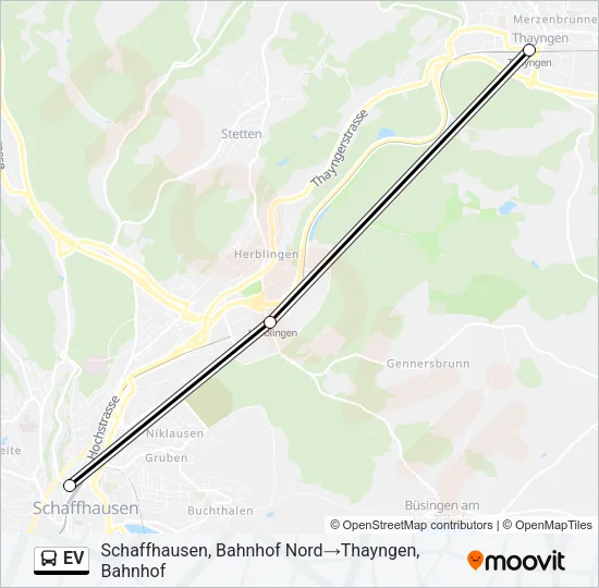 EV Bus Line Map