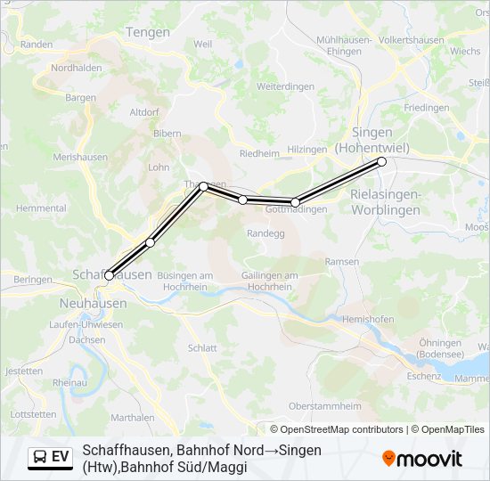 EV Bus Line Map