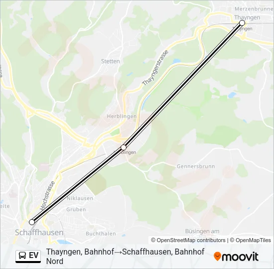 EV Bus Line Map