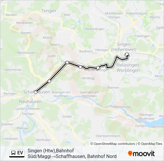 EV Bus Line Map