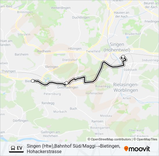 EV Bus Line Map