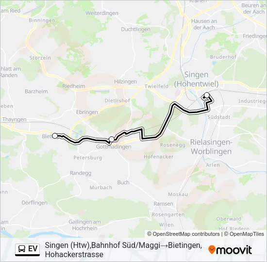 EV Bus Line Map