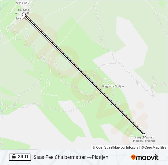 2301 Cable Car Line Map