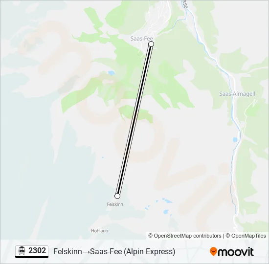 2302 Cable Car Line Map
