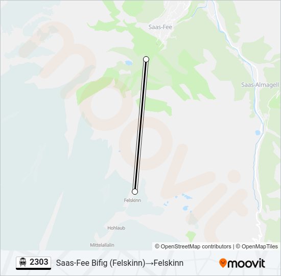 2303 Cable Car Line Map
