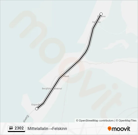 2302 Funicular Line Map
