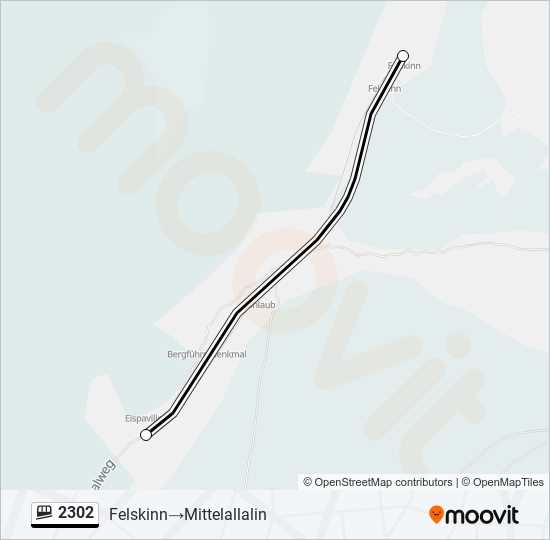 2302 Funicular Line Map
