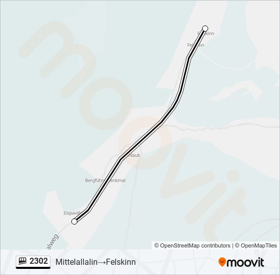 2302 Funicular Line Map