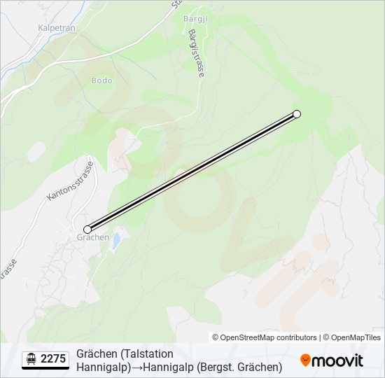 2275 Cable Car Line Map