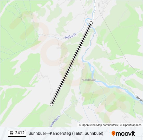 2412 Cable Car Line Map