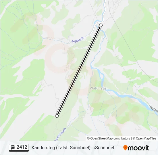 2412 Cable Car Line Map
