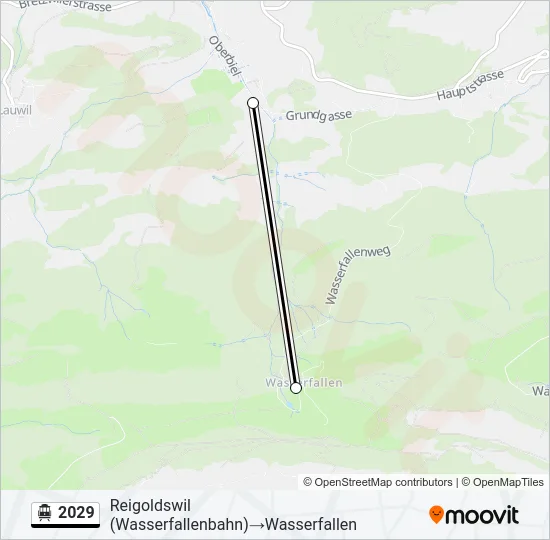 2029 Cable Car Line Map