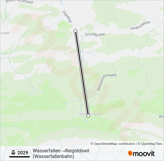 2029 Cable Car Line Map