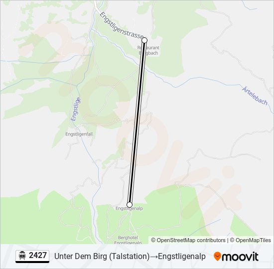 2427 Cable Car Line Map