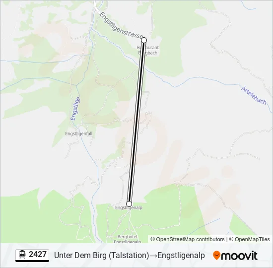 2427 Cable Car Line Map